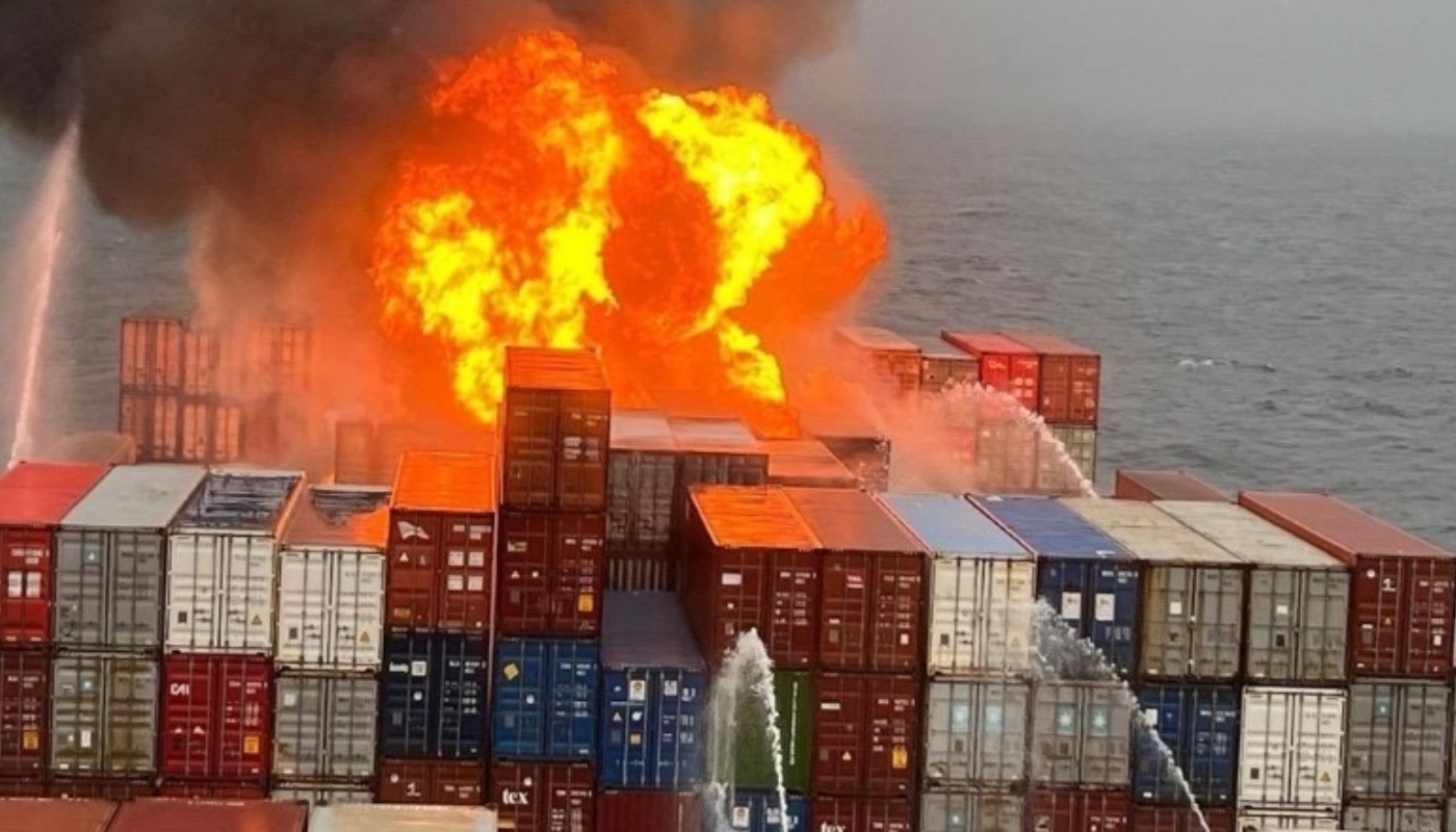 Maersk Frankfurt. Photo Credit: India Coast Guard