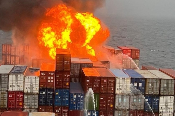 Maersk Frankfurt. Photo Credit: India Coast Guard