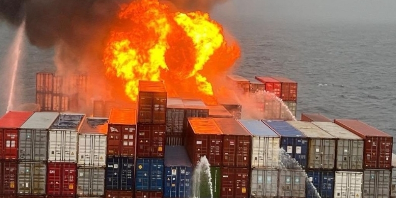 Maersk Frankfurt. Photo Credit: India Coast Guard